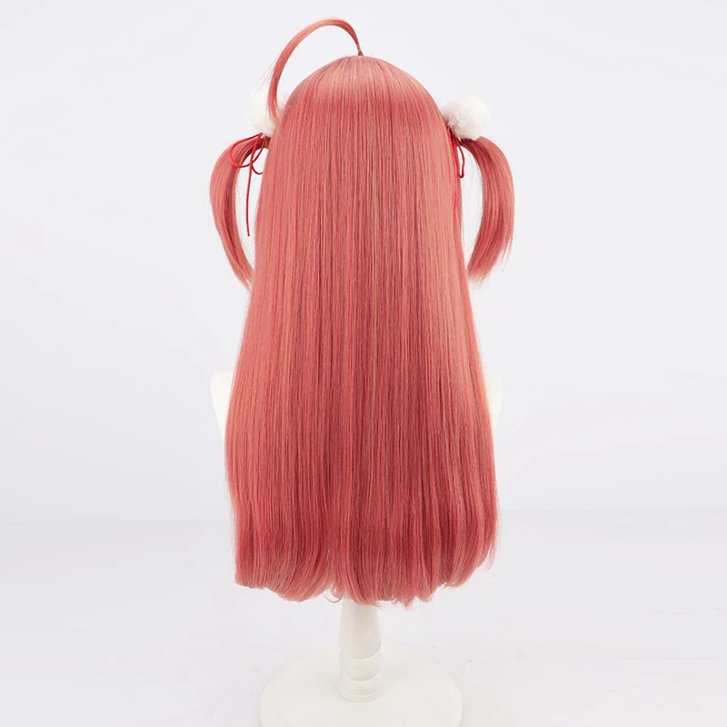 Red 70cm Virtual YouTuber Sakura Miko Cosplay Wig 6 Red 70cm Virtual YouTuber Sakura Miko Cosplay Wig - Image 4