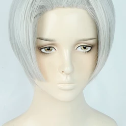Silver 30cm Hades Thanatos Cosplay Wig