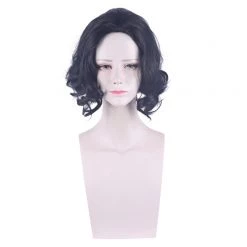 Black 30cm Resident Evil Village Alcina Dimitrescu Cosplay Wig