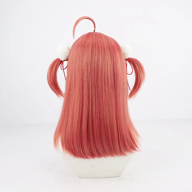 Red 40cm Virtual YouTuber Sakura Miko Cosplay Wig 6 Red 40cm Virtual YouTuber Sakura Miko Cosplay Wig - Image 4