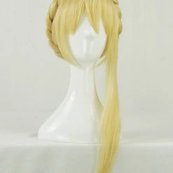 Golden 60cm Aldnoah.Zero Asseylum Vers Allusia Cosplay Wig