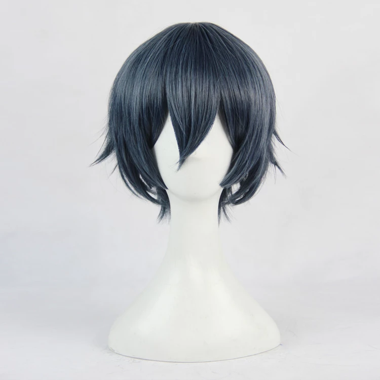 Blue 35cm Ranpo Kitan: Game Of Laplace Kobayashi Cosplay Wig 3 Blue 35cm Ranpo Kitan: Game Of Laplace Kobayashi Cosplay Wig