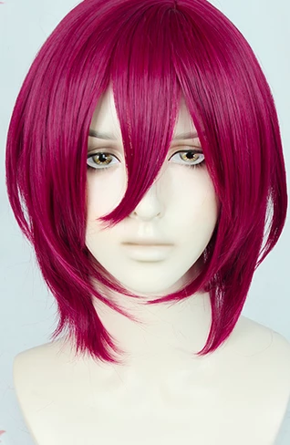 Red 30cm Ensemble Stars Wonder Game Ibara Saegusa Cosplay Wig 3 Red 30cm Ensemble Stars Wonder Game Ibara Saegusa Cosplay Wig