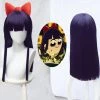 60cm Purple Pop Team Epic Poptepipic Pipimi Cosplay Wig