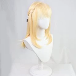 Gold 45cm Virtual YouTuber Shiranui Flare Cosplay Wig 8 Gold 45cm Virtual YouTuber Shiranui Flare Cosplay Wig -Cosplay Shopper Store COS 030 02 178