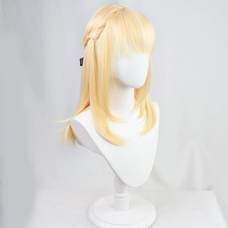 Gold 45cm Virtual YouTuber Shiranui Flare Cosplay Wig 5 Gold 45cm Virtual YouTuber Shiranui Flare Cosplay Wig - Image 3