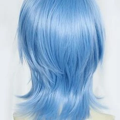 Blue 35cm Kingdom Hearts 3 Aqua Cosplay Wig -Cosplay Shopper Store COS 030 03 77
