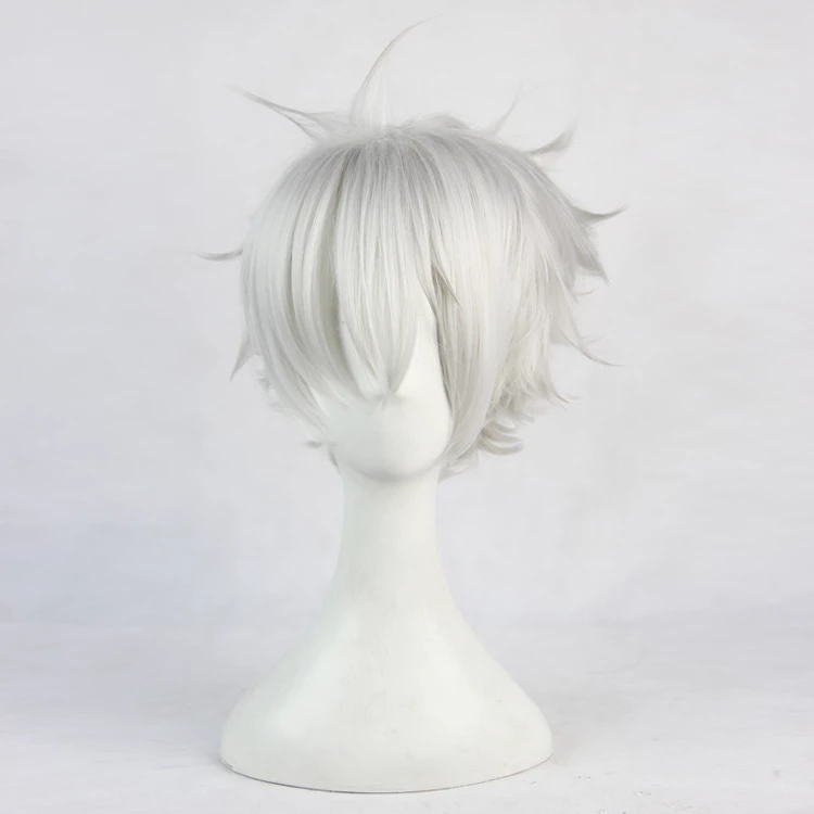 White 35cm Aoharu X Kikanjuu (Aoharu X Machinegun) Takatora Fujimoto Cosplay Wig 3 White 35cm Aoharu X Kikanjuu (Aoharu X Machinegun) Takatora Fujimoto Cosplay Wig