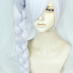Silver 80cm RWBY Weiss Schnee Cosplay Wig