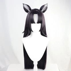 Dark Purple 100cm Arknights Saga Cosplay Wig