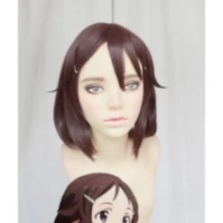 Brown 30cm Sword Art Online The Moive: Ordinal Scale Rika Shinozaki Cosplay Wig
