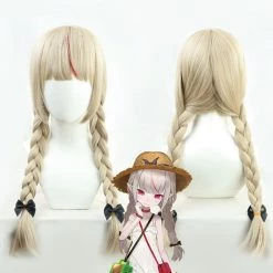70cm Virtual YouTuber Makaino Ririmu Cosplay Wig
