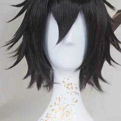 Black 30cm Bungo Stray Dogs Ranpo Edogawa Cosplay Wig