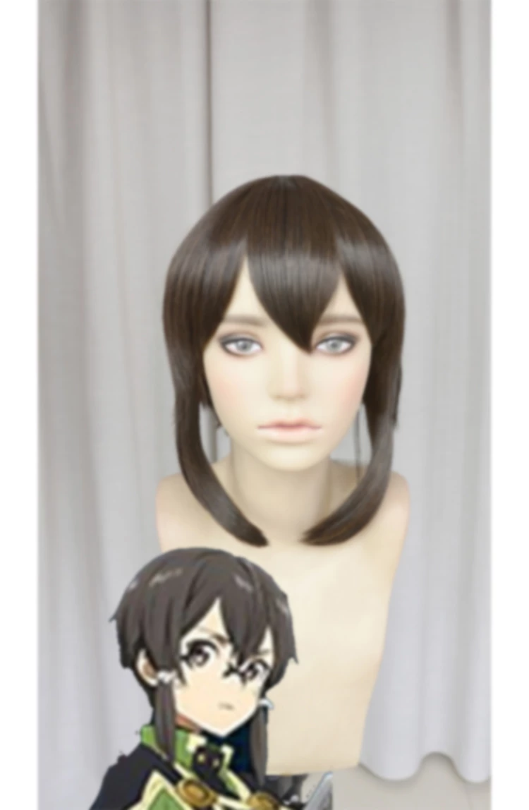 Brown 30cm Sword Art Online The Moive: Ordinal Scale Shino Cosplay Wig 3 Brown 30cm Sword Art Online The Moive: Ordinal Scale Shino Cosplay Wig