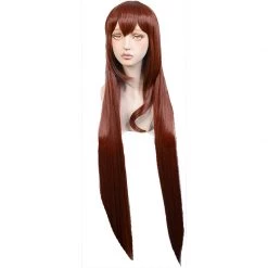 Brown Red 100cm Steins;Gate 0 Kurisu Makise Cosplay Wig
