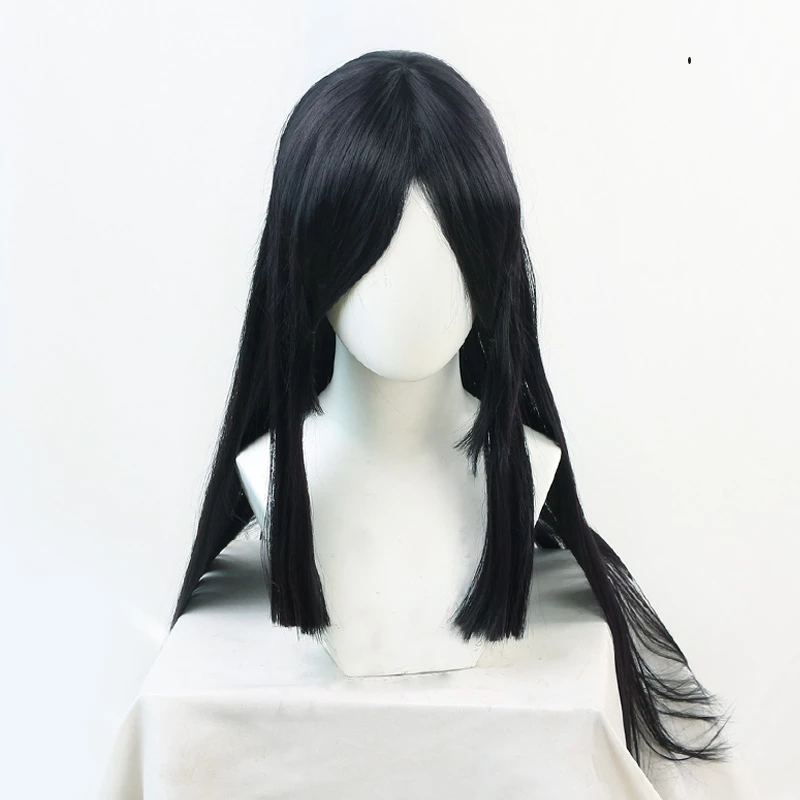 Black 80cm Demon Slayer: Kimetsu No Yaiba Nakime Cosplay Wig 3 Black 80cm Demon Slayer: Kimetsu No Yaiba Nakime Cosplay Wig
