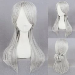 Silver 45cm The Witcher 3: Wild Hunt Ciri Cosplay Wig