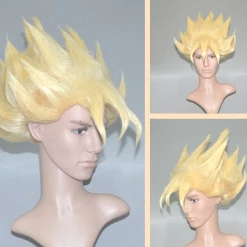 Gold 30cm Dragon Ball Goku Cosplay Wig 7 Gold 30cm Dragon Ball Goku Cosplay Wig -Cosplay Shopper Store COS 035 02 82