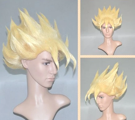 Gold 30cm Dragon Ball Goku Cosplay Wig 5 Gold 30cm Dragon Ball Goku Cosplay Wig - Image 3