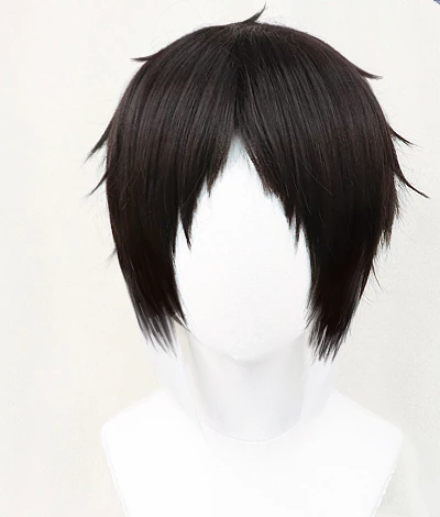 Black And White 30cm Bungo Stray Dogs Ryunosuke Akutagawa Cosplay Wig 3 Black And White 30cm Bungo Stray Dogs Ryunosuke Akutagawa Cosplay Wig