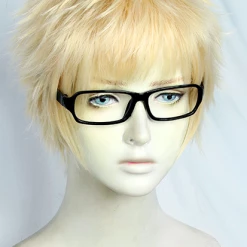Gold 30cm Haikyuu!! Kei Tsukishima Cosplay Wig -Cosplay Shopper Store COS 036 01 178 2