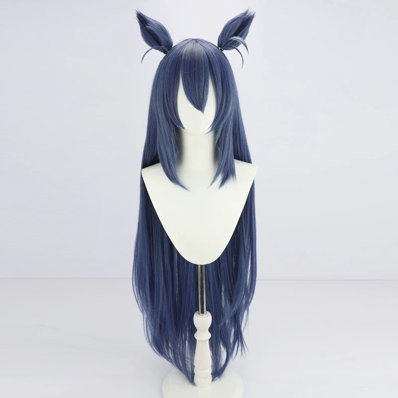 Blue 100cm Uma Musume Pretty Derby Hishi Amazon Cosplay Wig 5 Blue 100cm Uma Musume Pretty Derby Hishi Amazon Cosplay Wig - Image 3