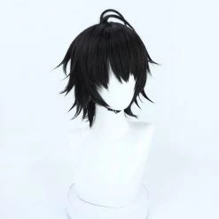 Black 35cm Virtual YouTuber Ren Zotto Cosplay Wig 8 Black 35cm Virtual YouTuber Ren Zotto Cosplay Wig -Cosplay Shopper Store COS 036 02 188