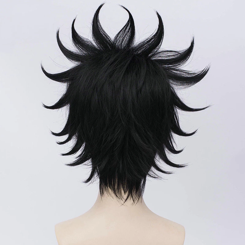 Black 30cm Detective Conan Case Closed Kaito Kid Cosplay Wig 4 Black 30cm Detective Conan Case Closed Kaito Kid Cosplay Wig - Image 2