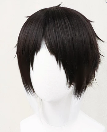 Black And White 30cm Bungo Stray Dogs Ryunosuke Akutagawa Cosplay Wig 5 Black And White 30cm Bungo Stray Dogs Ryunosuke Akutagawa Cosplay Wig - Image 3