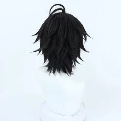 Black 35cm Virtual YouTuber Ren Zotto Cosplay Wig 9 Black 35cm Virtual YouTuber Ren Zotto Cosplay Wig -Cosplay Shopper Store COS 036 03 139