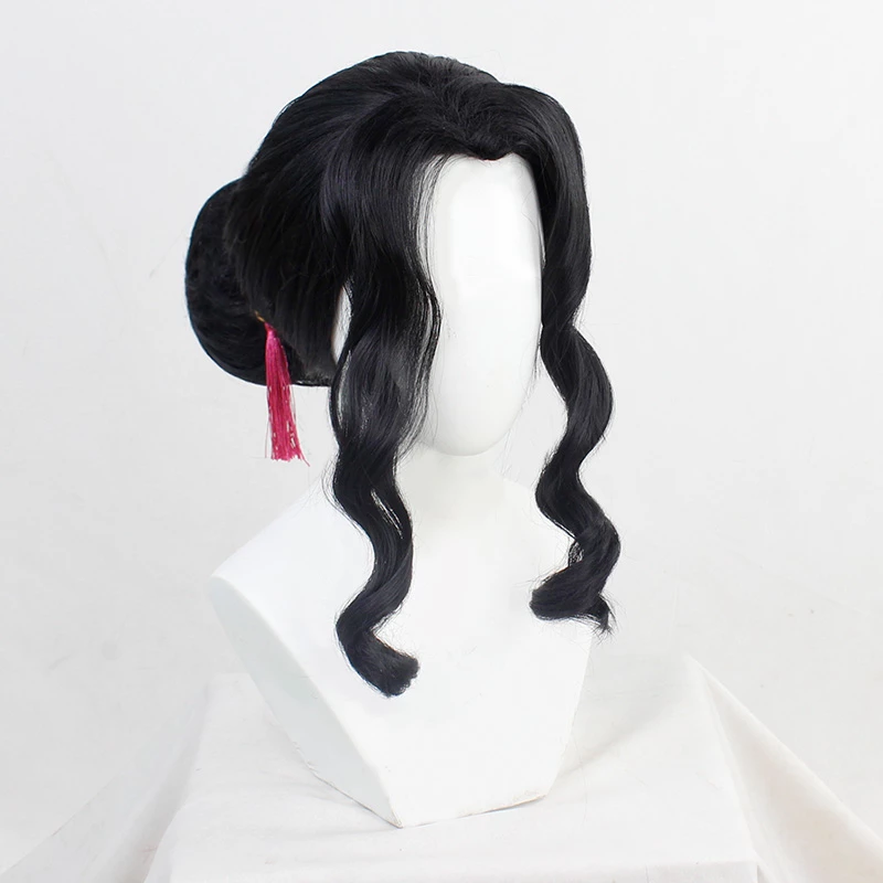 Black 45cm Demon Slayer: Kimetsu No Yaiba Muzan Kibutsuji Cosplay Wig 3 Black 45cm Demon Slayer: Kimetsu No Yaiba Muzan Kibutsuji Cosplay Wig