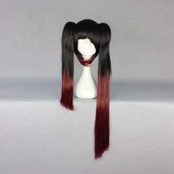 Black And Red 80cm Date A Live Kurumi Tokisaki Cosplay Wig