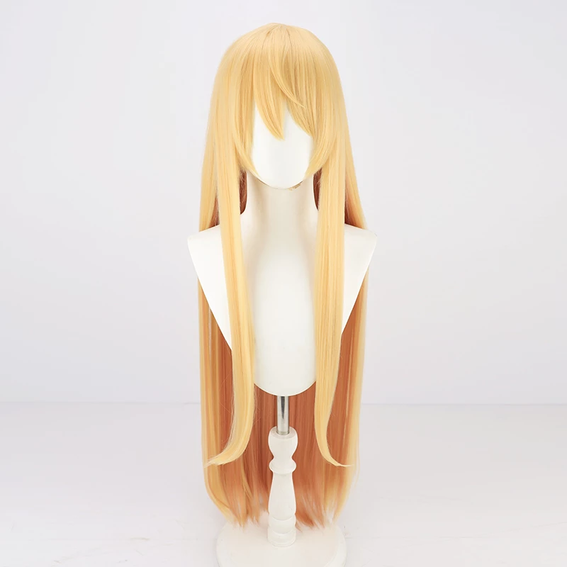 Gold 90cm Virtual YouTuber Pomu Rainpuff Cosplay Wig 4 Gold 90cm Virtual YouTuber Pomu Rainpuff Cosplay Wig - Image 2