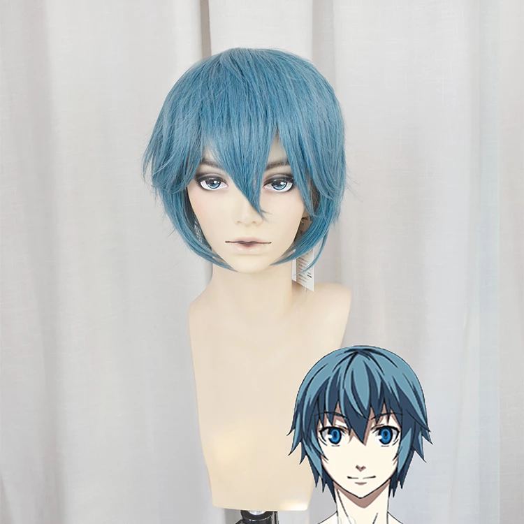 Blue 30cm Dies Irae Ren Fujii Cosplay Wig 3 Blue 30cm Dies Irae Ren Fujii Cosplay Wig