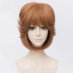 Brown 35cm Detective Conan Case Closed Ai Haibara Cosplay Wig