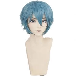 Blue 30cm Dies Irae Ren Fujii Cosplay Wig 7 Blue 30cm Dies Irae Ren Fujii Cosplay Wig -Cosplay Shopper Store COS 038 02 38