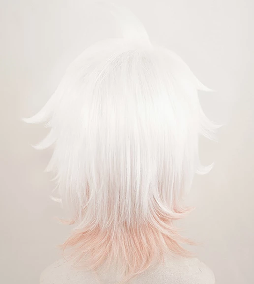 White And Orange 30cm Danganronpa Nagito Komaeda Cosplay Wig 5 White And Orange 30cm Danganronpa Nagito Komaeda Cosplay Wig - Image 3