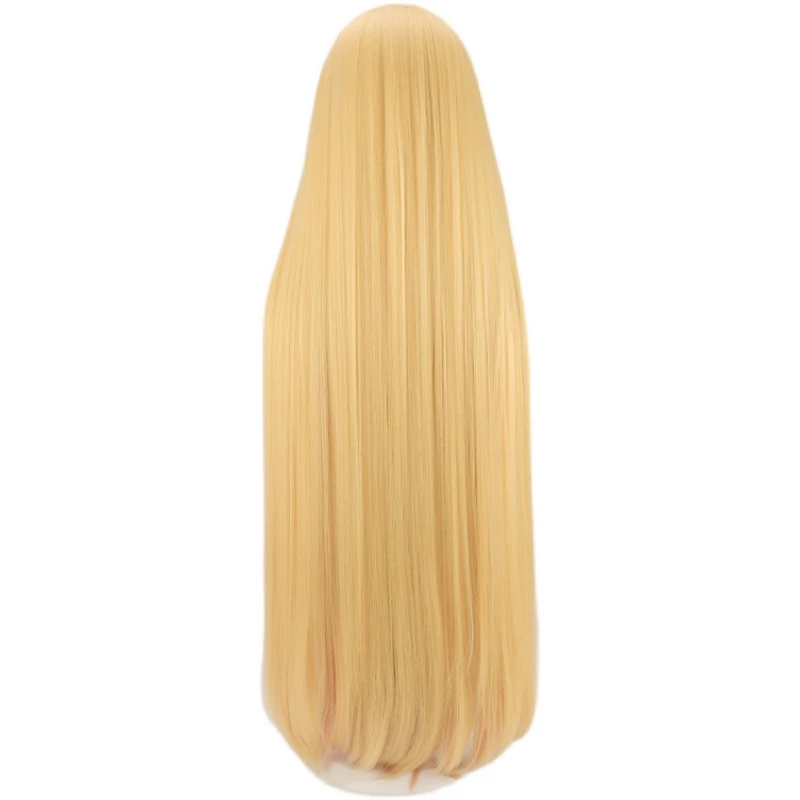 Gold 90cm Virtual YouTuber Pomu Rainpuff Cosplay Wig 6 Gold 90cm Virtual YouTuber Pomu Rainpuff Cosplay Wig - Image 4