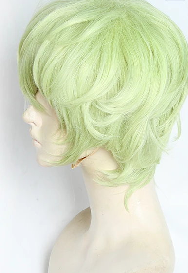 Green 30cm Paradox Live Hokusai Masaki Cosplay Wig 6 Green 30cm Paradox Live Hokusai Masaki Cosplay Wig - Image 4