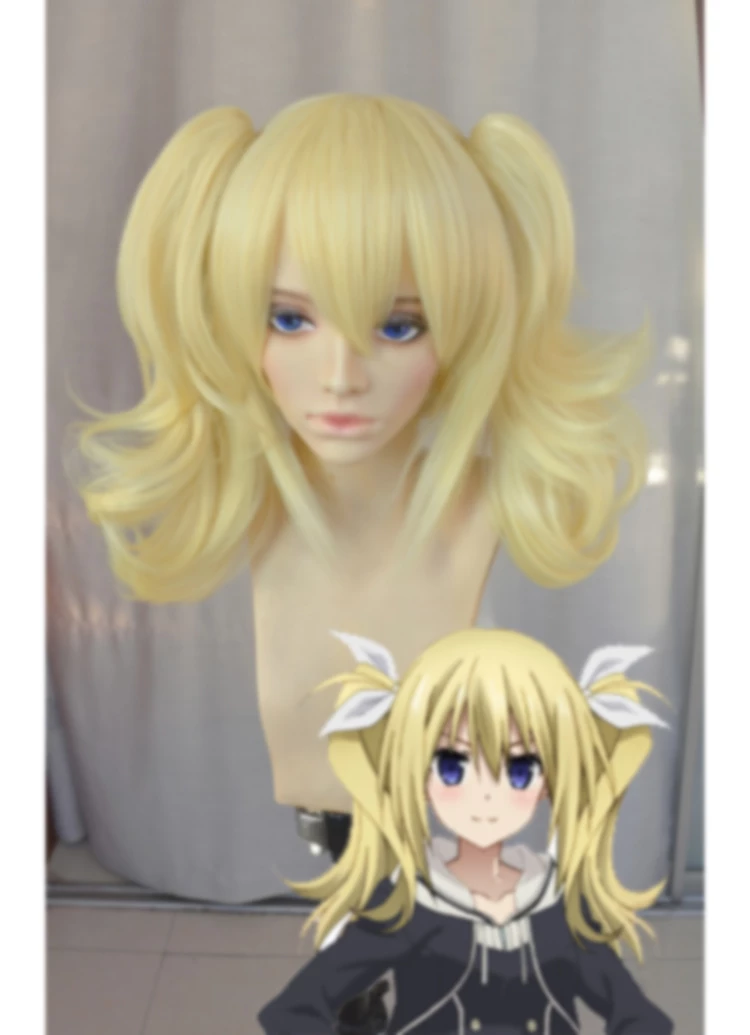 Gold 40cm Chaos;Child Hinae Arimura Cosplay Wig 3 Gold 40cm Chaos;Child Hinae Arimura Cosplay Wig