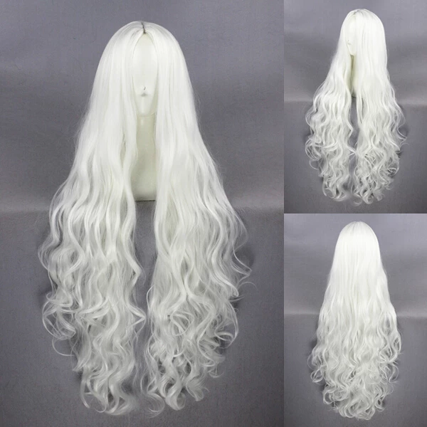 White 100cm Kagerou Project Shion Kozakura Cosplay Wig 3 White 100cm Kagerou Project Shion Kozakura Cosplay Wig