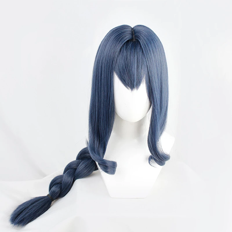 Blue 80cm Arknights Astesia Cosplay Wig 6 Blue 80cm Arknights Astesia Cosplay Wig - Image 4