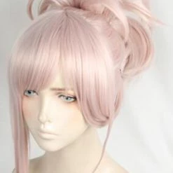 Pink 35cm Fate/Grand Order Saber Miyamoto Musashi Cosplay Wig