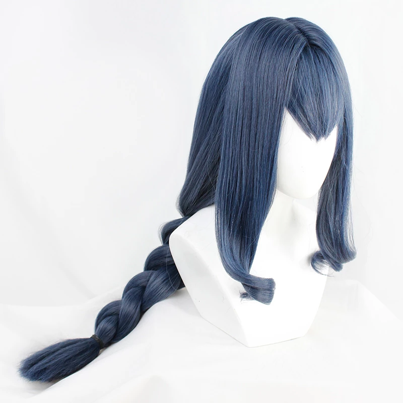 Blue 80cm Arknights Astesia Cosplay Wig 5 Blue 80cm Arknights Astesia Cosplay Wig - Image 3