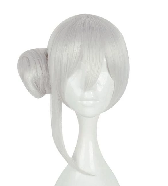 Silver 45cm SINoALICE Snow White Cosplay Wig 3 Silver 45cm SINoALICE Snow White Cosplay Wig