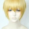 Yellow 30cm Fate/Zero Saber Gilgamesh Cosplay Wig 1 Yellow 30cm Fate/Zero Saber Gilgamesh Cosplay Wig -Cosplay Shopper Store COS 041 01 30