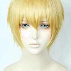 Yellow 30cm Fate/Zero Saber Gilgamesh Cosplay Wig