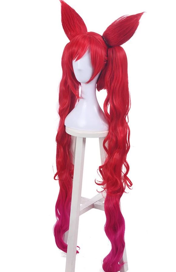 100cm League Of Legends LOL Star Guardian Jinx Cosplay Wig 4 100cm League Of Legends LOL Star Guardian Jinx Cosplay Wig - Image 2