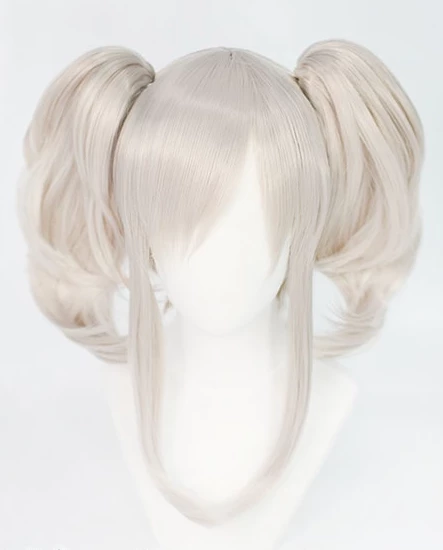 Silver 45cm Princess Connect! Re:Dive Akari Cosplay Wig 3 Silver 45cm Princess Connect! Re:Dive Akari Cosplay Wig
