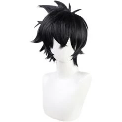 Black 30cm Kemono Jihen Kabane Kusaka Cosplay Wig